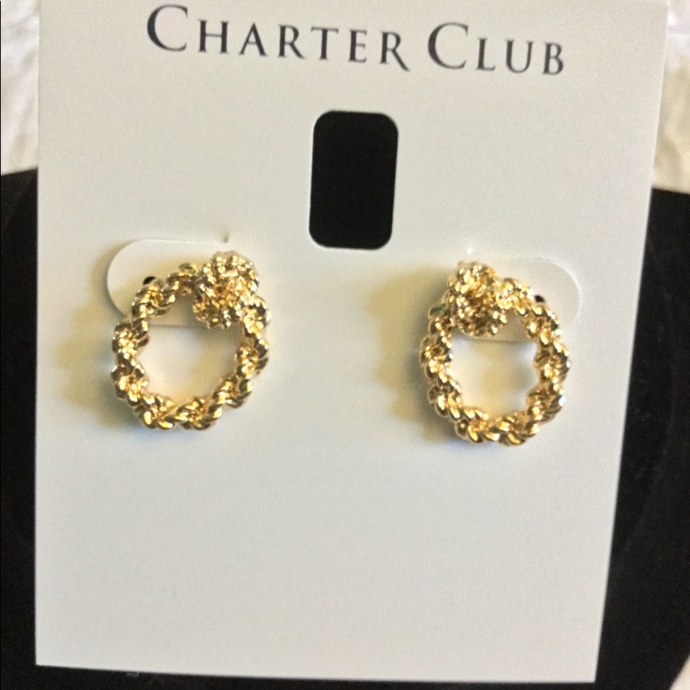 Doorknocker Knotted Rope Earrings